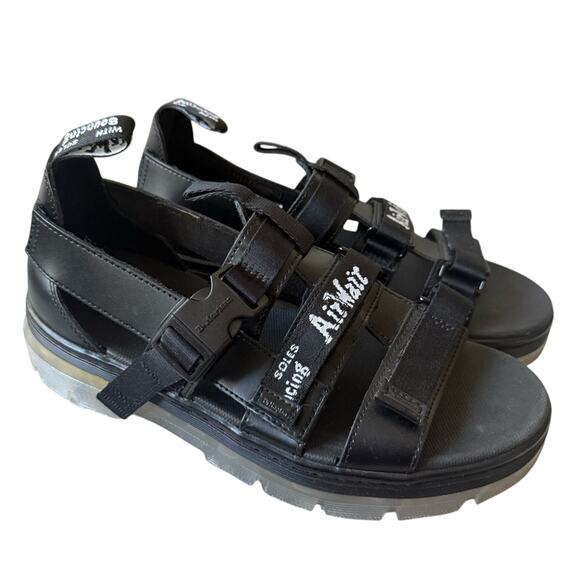Dr. Martens Pearson Black Sandals Shoes Men's 9 Women's 10